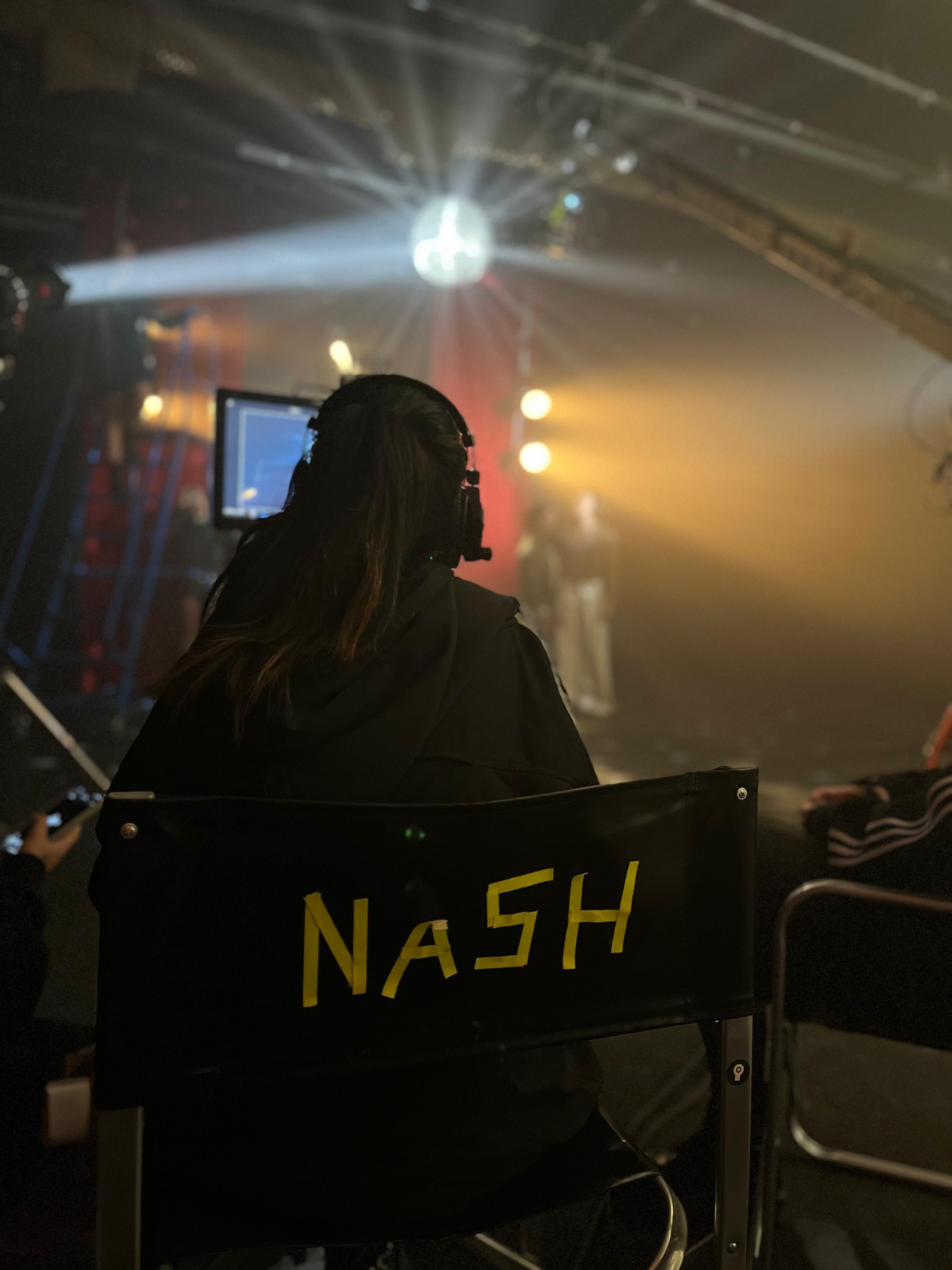 Nash Corbalán behind the camera